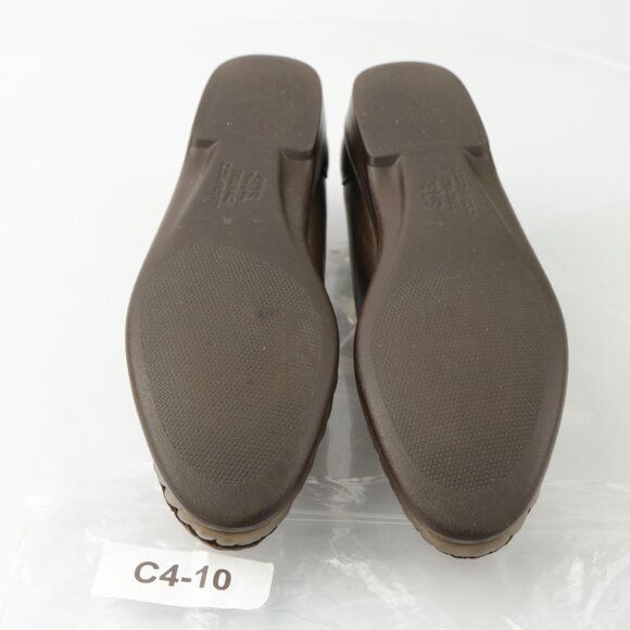 SAS Womens Metro Loafer Size 9 SLIM Bronze Gold Leather Bit Strap Flat Slip On - Picture 9 of 12